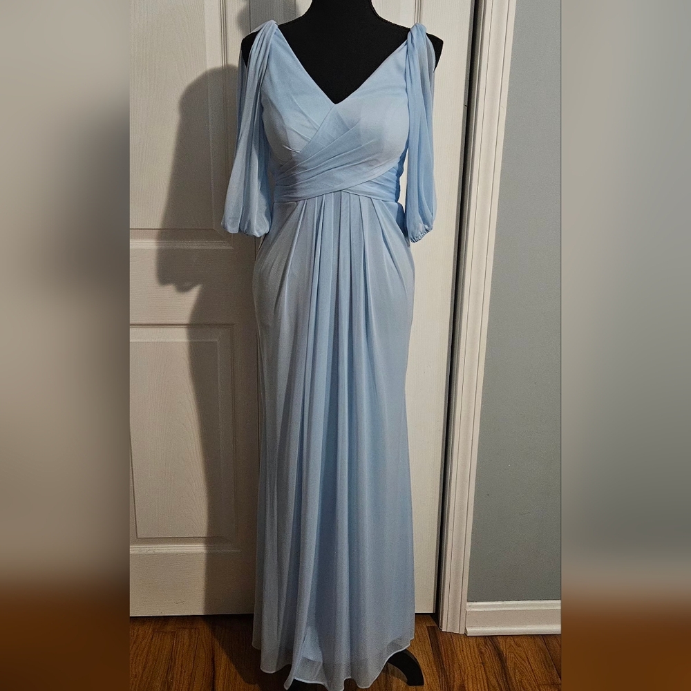 New Azazia Noelia Style Bridesmaid Dress/Eveving Gown Sky Blue